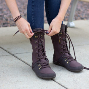 Xero Shoes Mika naiste barefoot vetthülgavad talvesaapad  Chocolate Plum