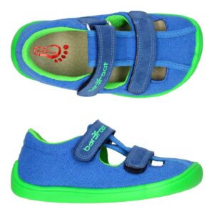 3f barefoot tekstiilist sandaalid sinine