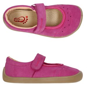 3f barefoot nahast roosad baleriinad