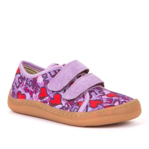 Froddo tekstiilist barefoot tennised Lilac südameke