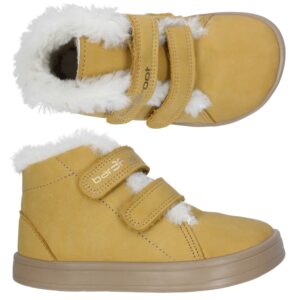 3f barefoot villavoodriga veekindla membraaniga talvesaapad Cross Winter Wool honey yellow