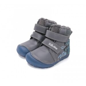 D.D Step barefoot talvesaapad Dark grey 073, helendav tald ja helkur